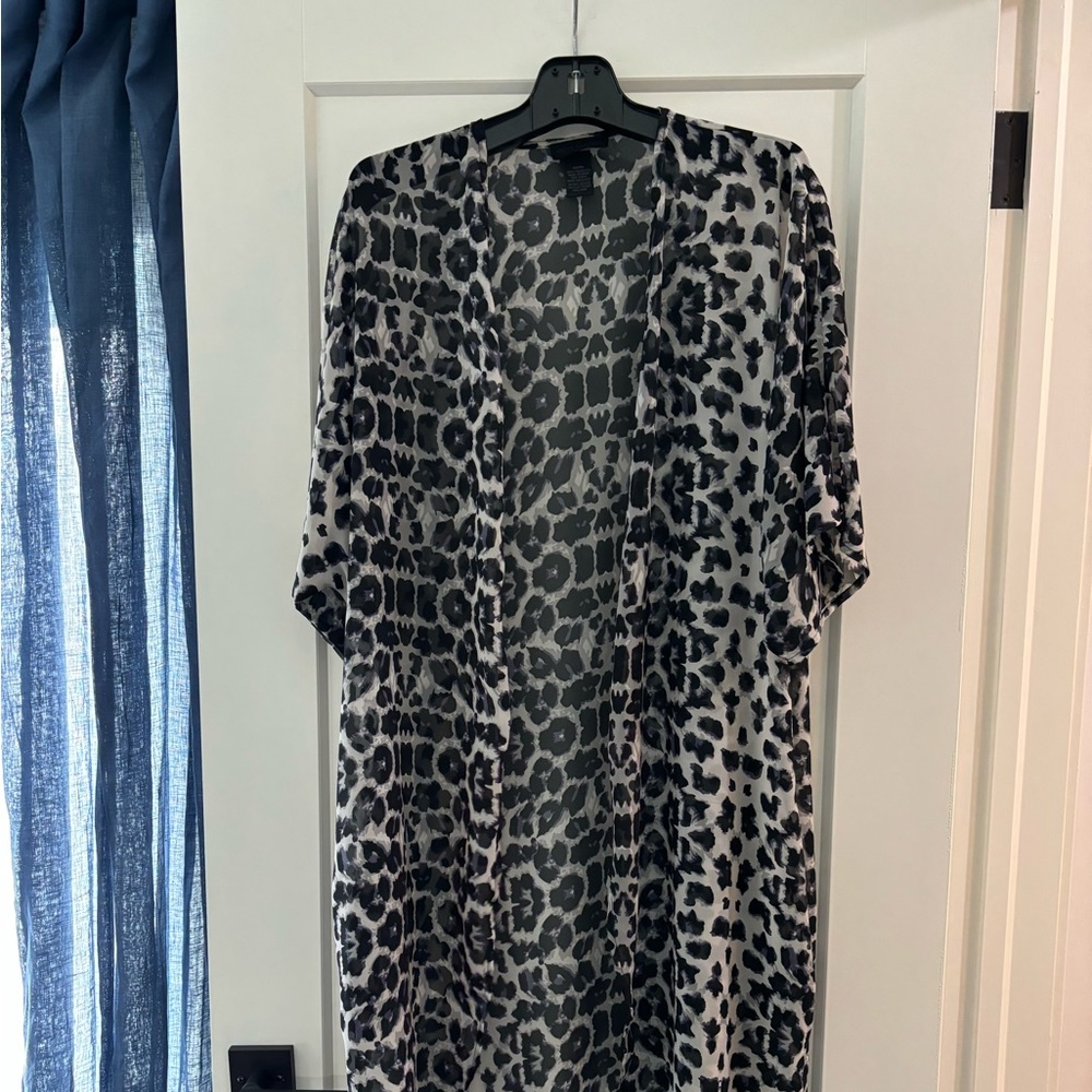 Leopard print cover up by Steve Madden
